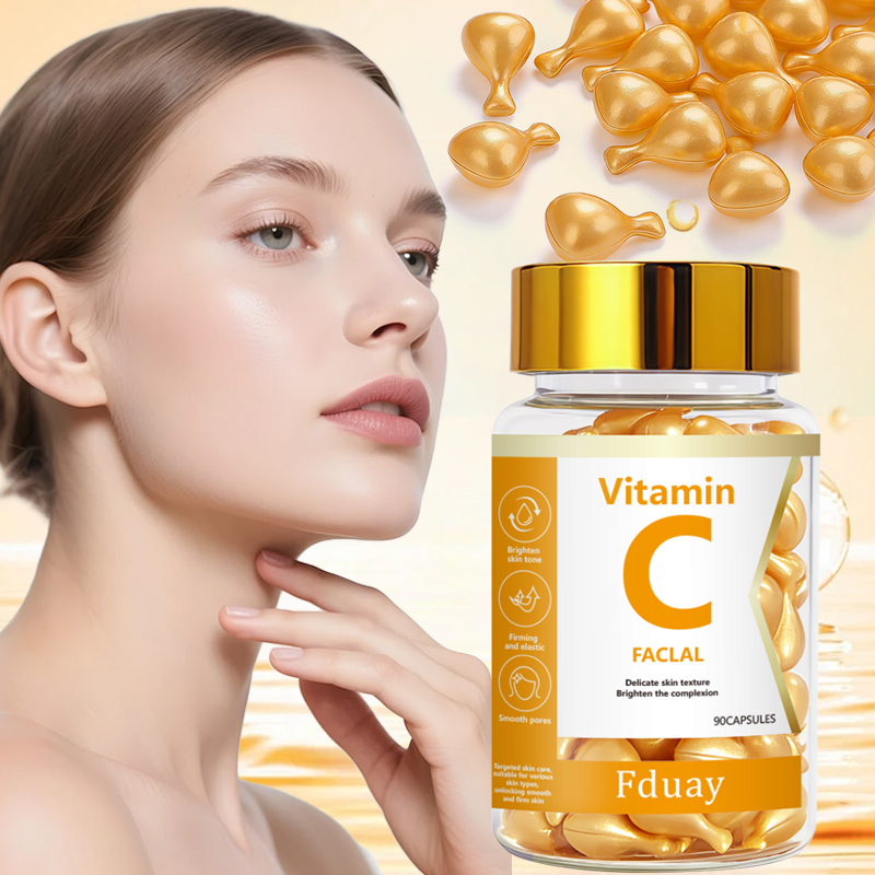 Vitamin C Serum Face - Esens Kapsul Vitamin C Pelembap Mendalam,