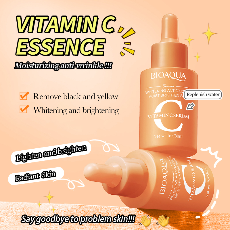 1/3 Buah BIOAQUA Serum Asam Hy - Vitamin C Serum Face ulasan dan harga