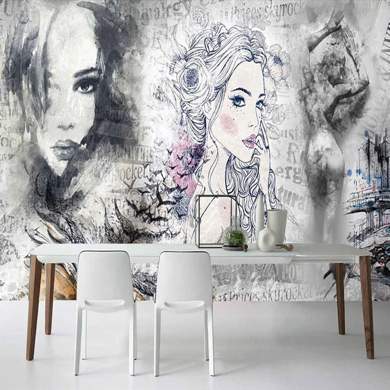 Poster Grafiti Kecantikan Mode - Makeup Beauty House ulasan dan harga
