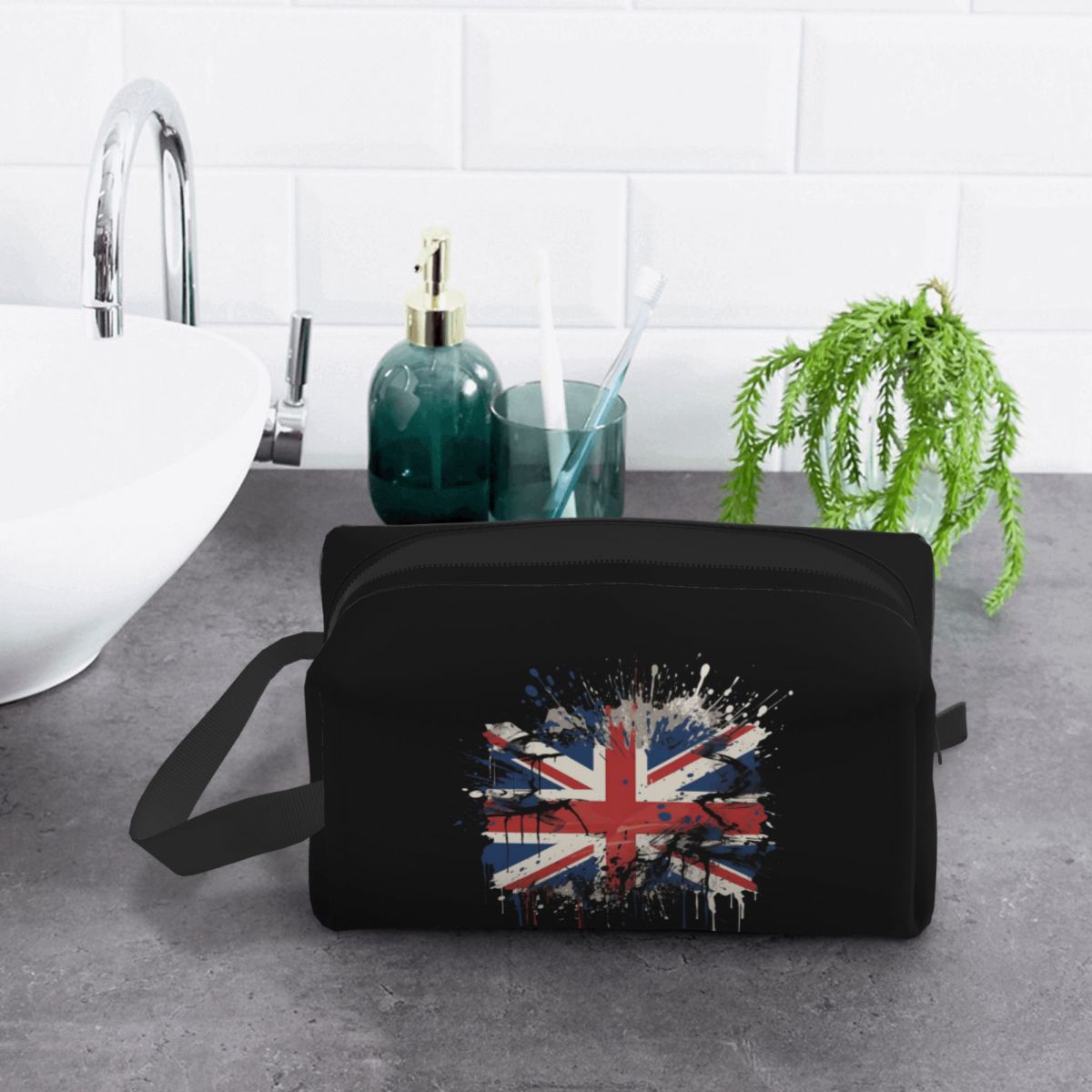 Tas Makeup Bendera Union Jack  - Beauty Makeup Uk ulasan dan harga